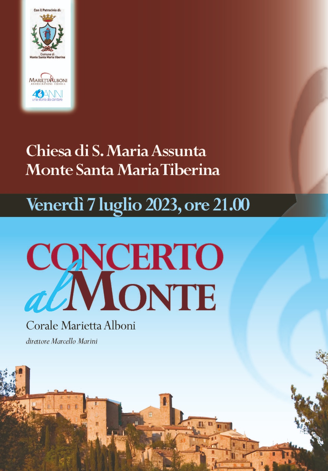 Corale Marietta Alboni: CONCERTO AL MONTE (7 luglio 2023)