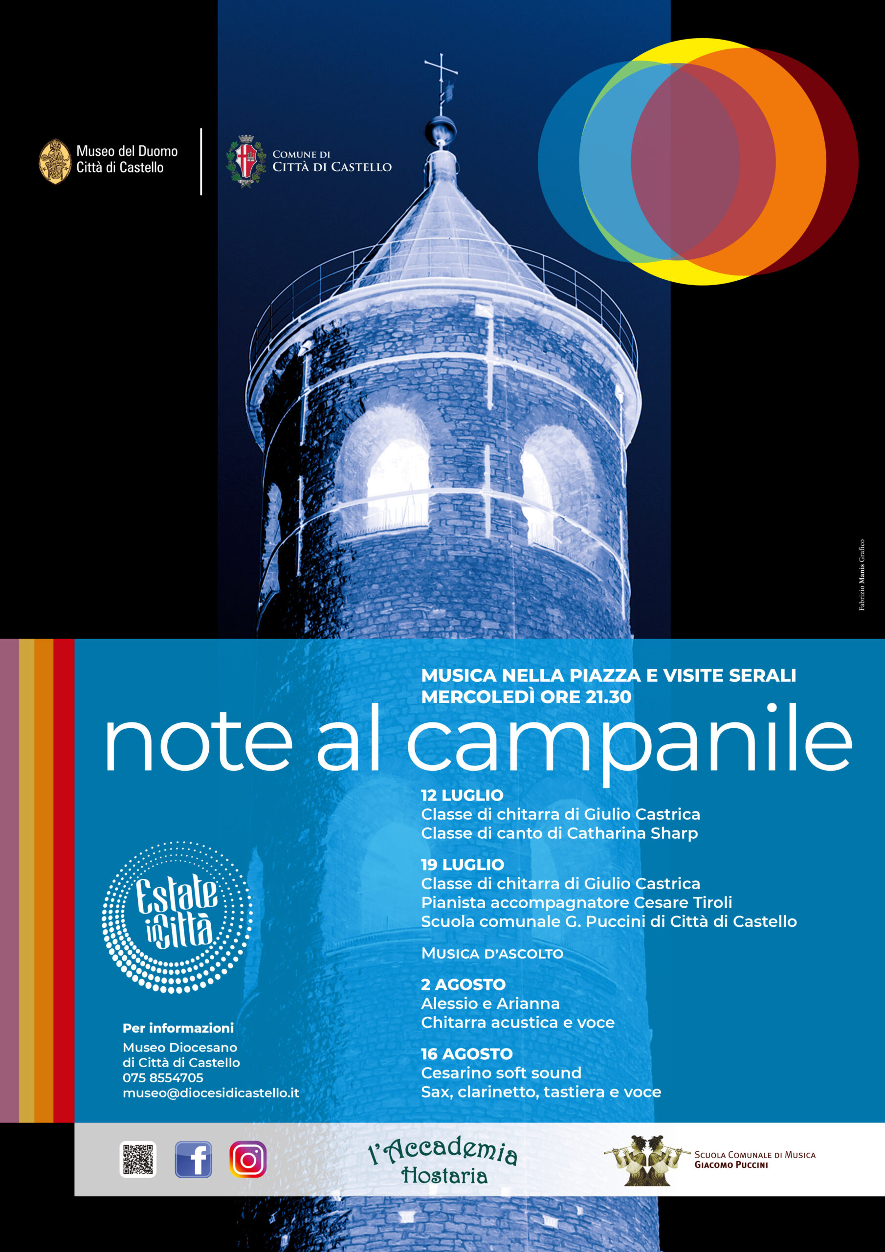 NOTE AL CAMPANILE MUSICA NELLA PIAZZA E VISITE SERALI