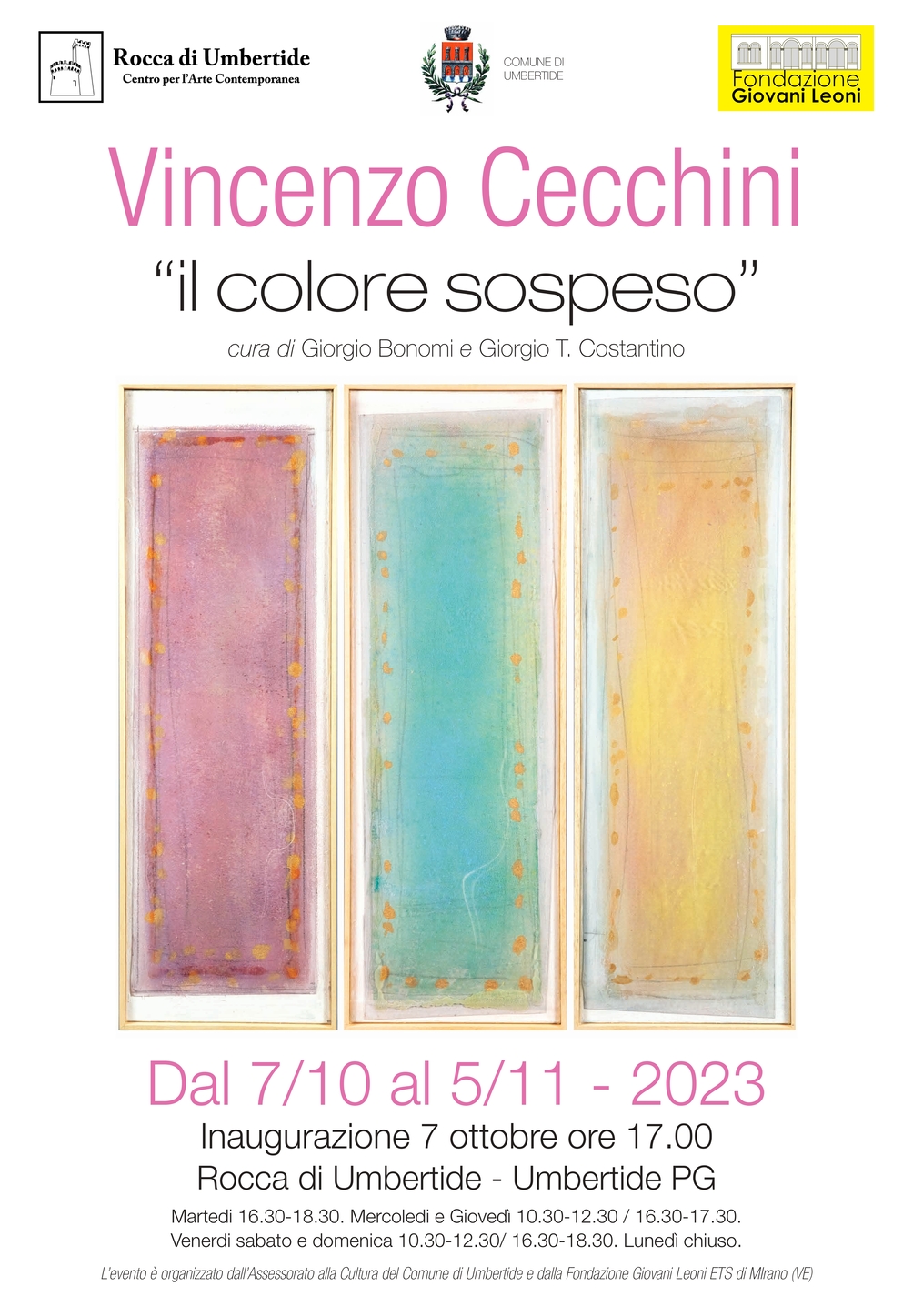 VINCENZO CECCHINI: Il colore sospeso (Rocca di Umbertide, 7 ottobre / 5 novembre)