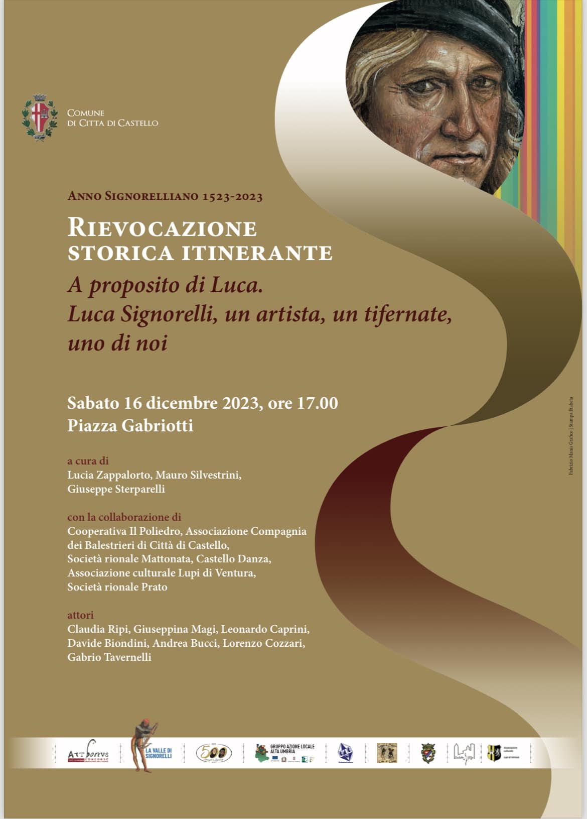 Natale in città 2023, sotto la torre civica. Sabato 16 dicembre, ore 17.00, la rievocazione storica “Luca, uno di noi”.